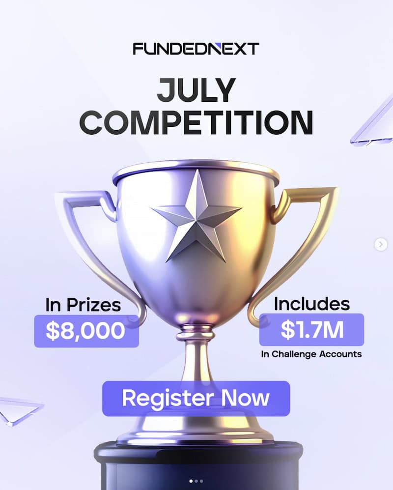 FundedNext Launches July Trading Competition With $8,000 in Cash Prizes and $1.7M in Challenge Accounts
